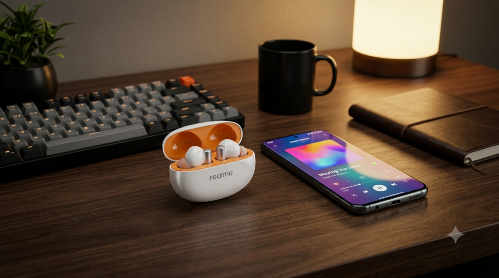 best wireless earbuds under 5000 Realme Buds Air 6